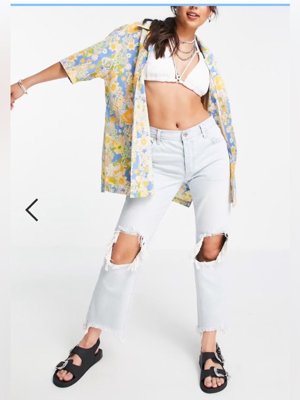 FREE PEOPLE Maggie Mid Rise Jean In Paradise blue size 26